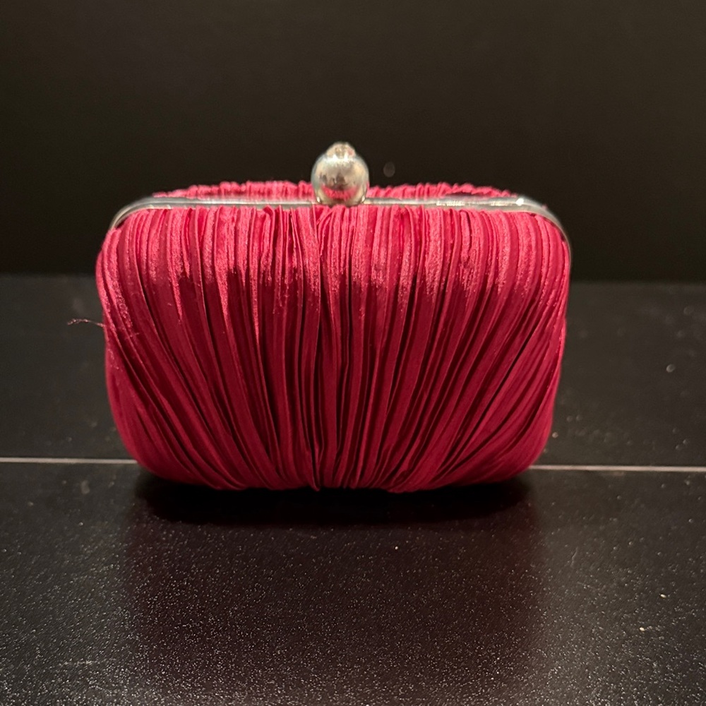 Jacqueline Ferrar Chic Crimson Clutch